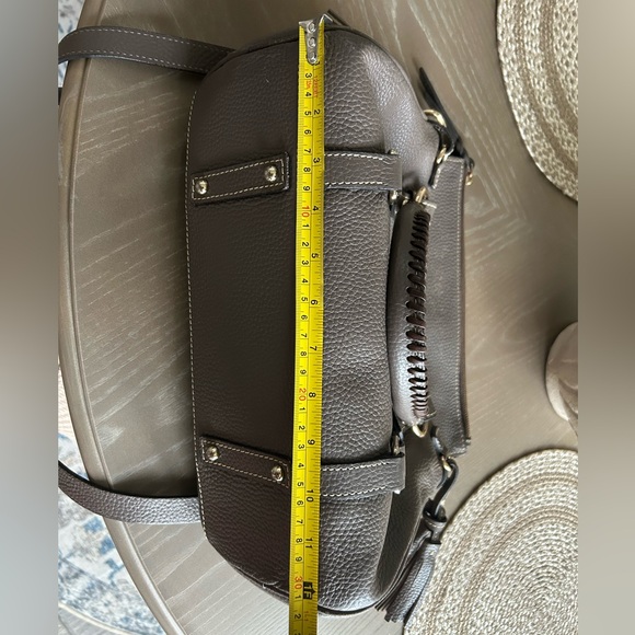 Dooney & Bourke elephant grey Leather Satchel - Picture 12 of 16